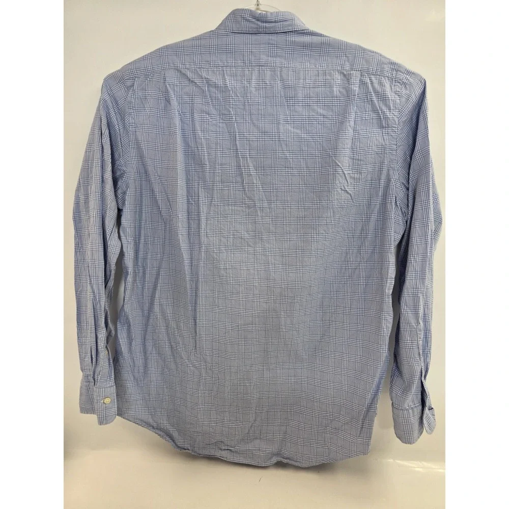 Polo Ralph Lauren Shirt Mens‎ XL Blue Classic Fit Check Button Down Cotton